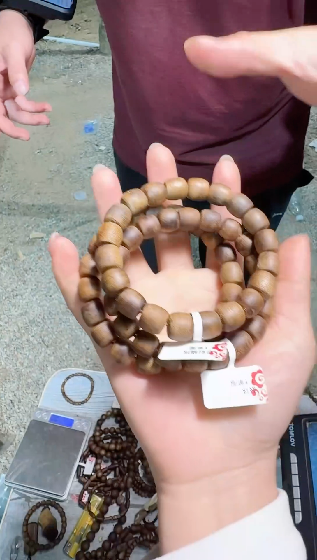 【闪购商品】沉香沉香碎屑老白棋鼓珠单圈1.1*8多样性发1