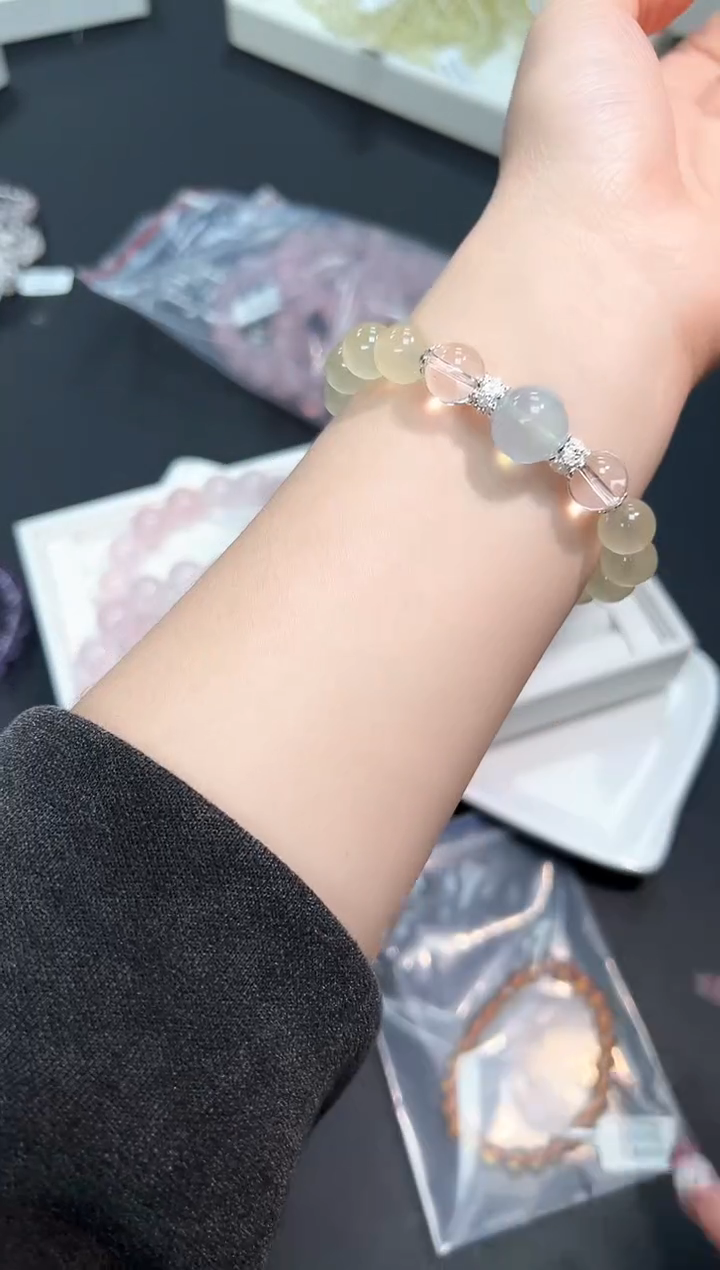 【闪购商品】水晶手串未镶嵌29f多样性发其一/1条默认微瑕