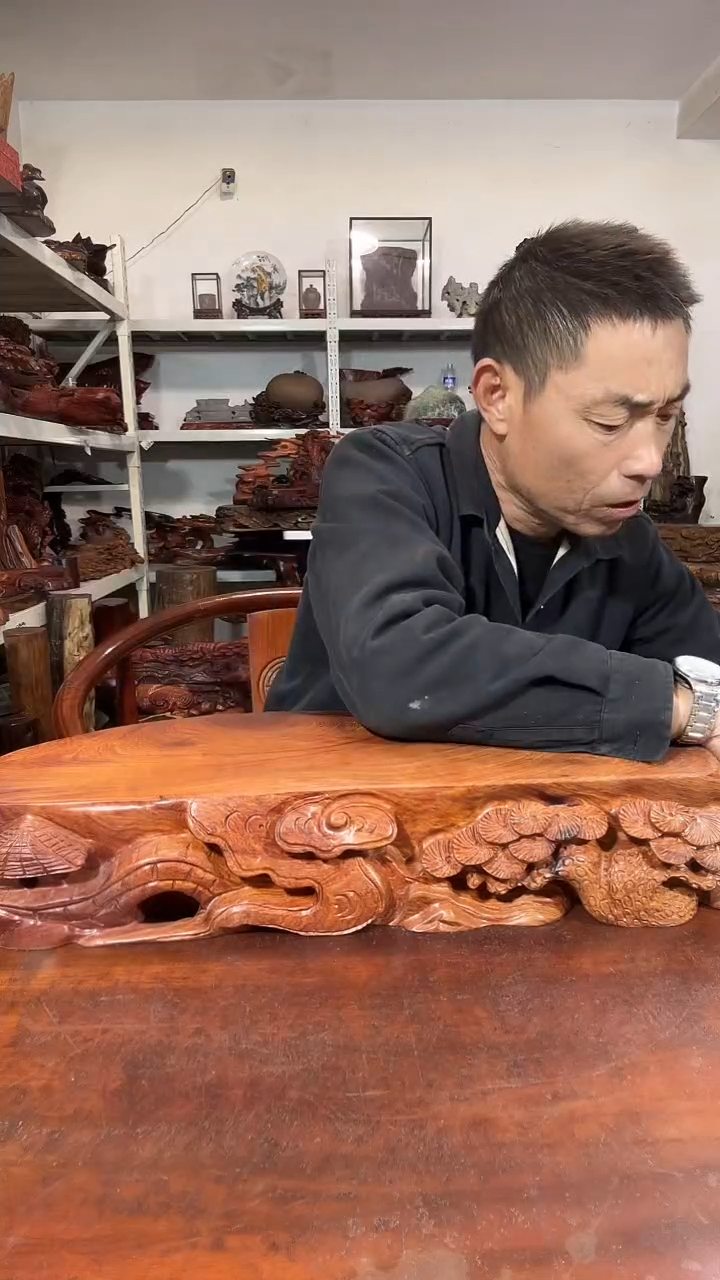 木备红木随形创意底座yyds