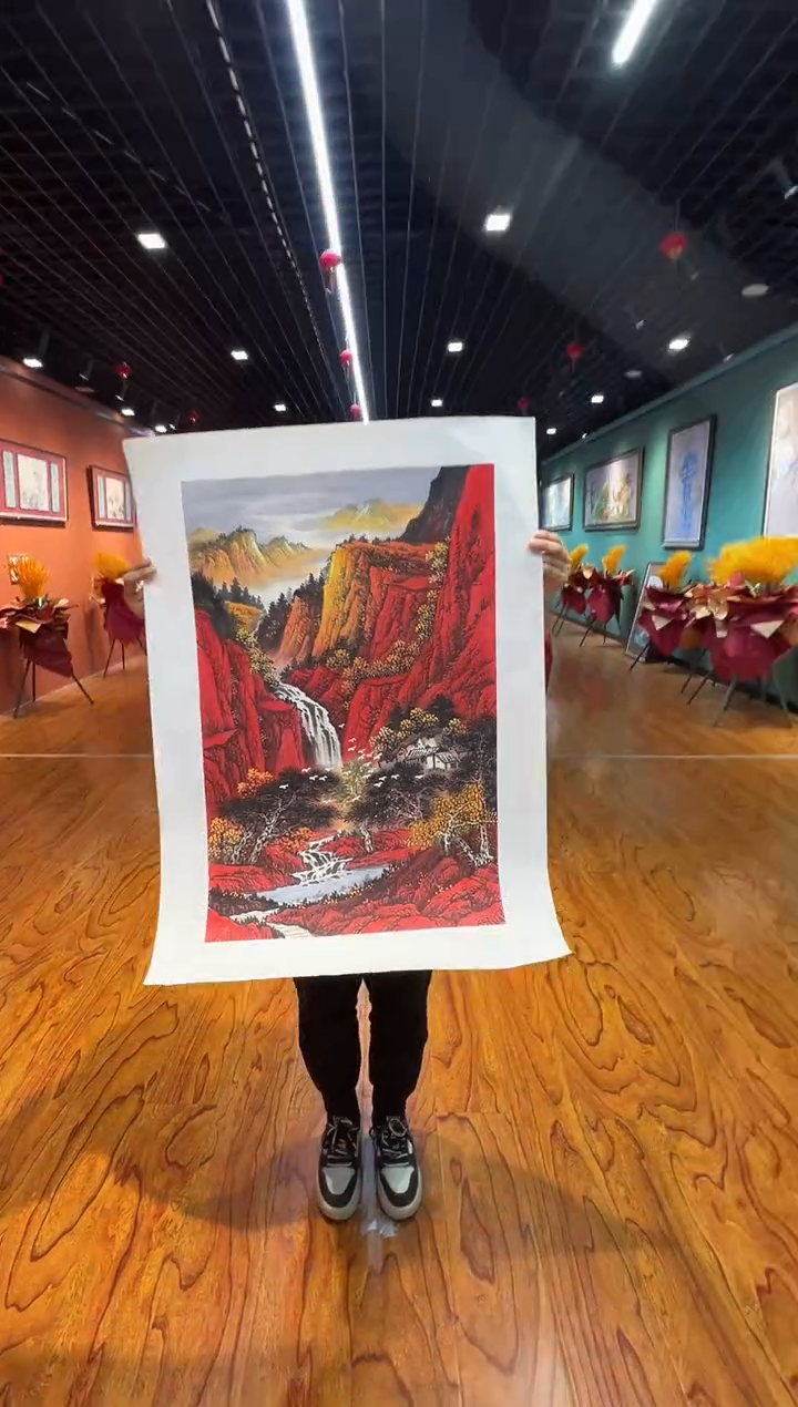 【闪购商品】国画周建真老师字画带亲笔作品