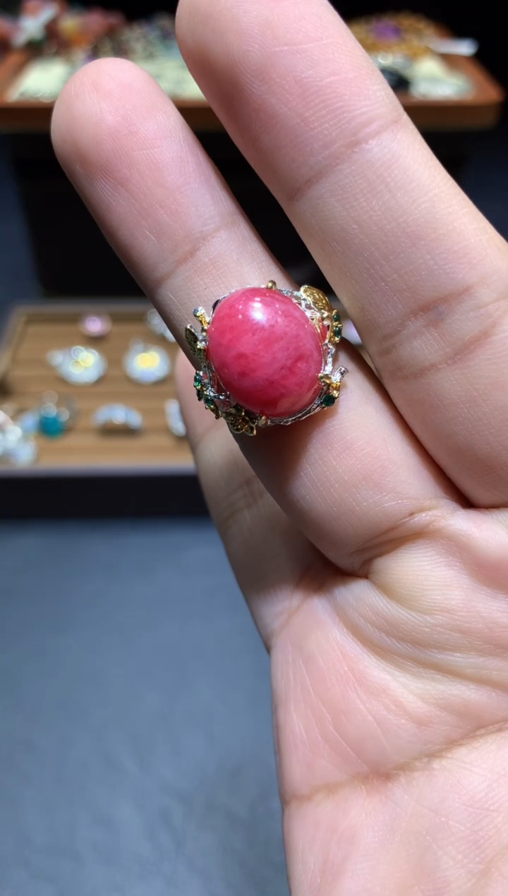 【闪购商品】蔷薇辉石戒指未镶嵌P96