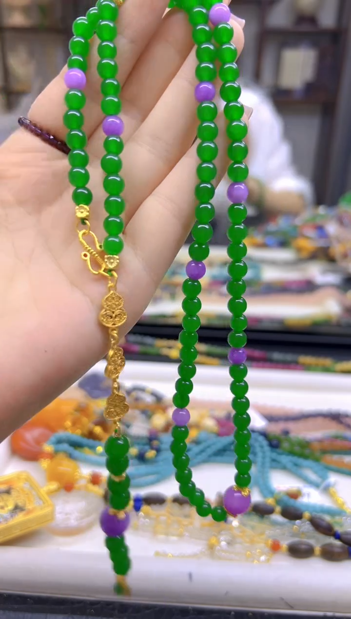 翡翠未镶嵌颈饰DIY款X650