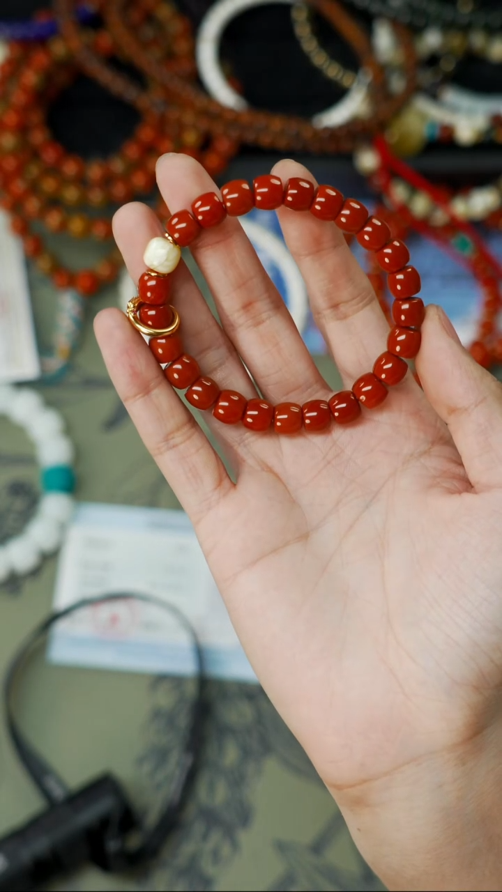 南红玛瑙文玩配饰未镶嵌文玩配饰