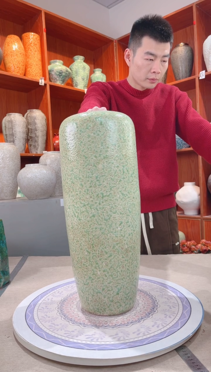 【闪购商品】瓶春意盎然 50cm落地 陶瓷花瓶 无花