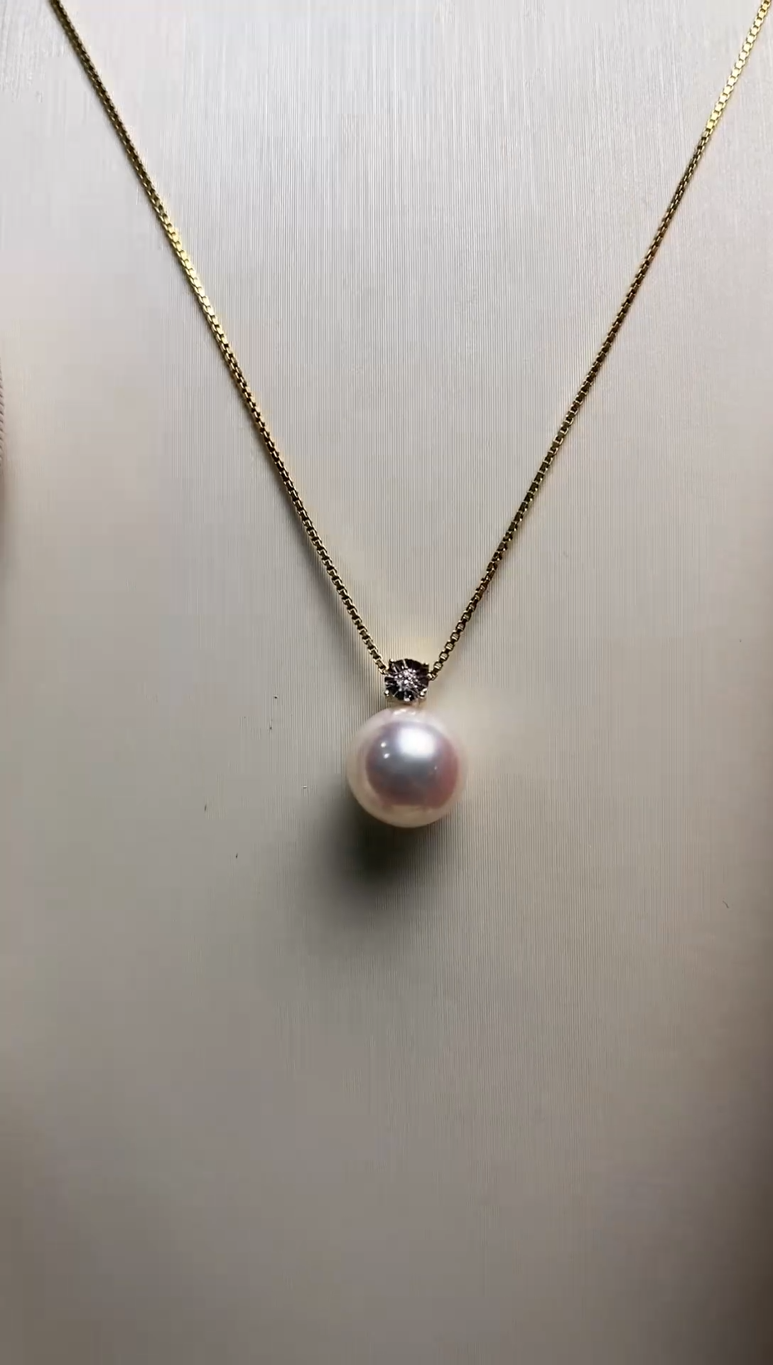 【闪购商品】海水珍珠吊坠(不含链)18K金镶嵌天女戴妃8.0-9.0吊坠