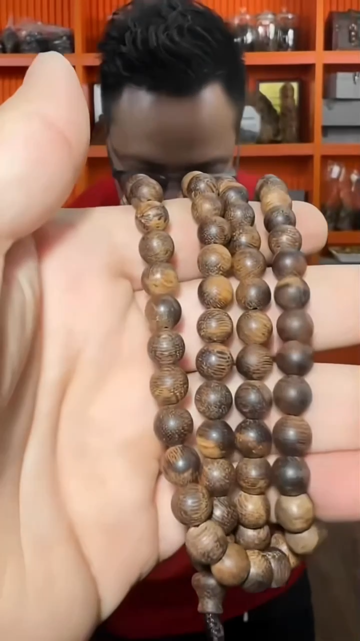 沉香手串a49号沉水长串32g0.8多样性发一