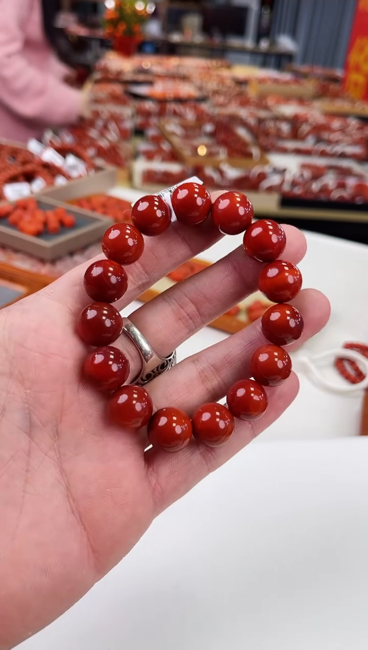 【闪购商品】南红玛瑙瓦西手串13+未镶嵌一个/条