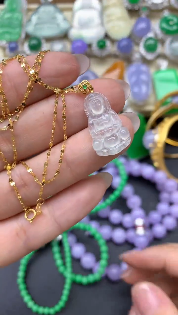 【闪购商品】翡翠颈饰18K金镶嵌282-中国好珍宝