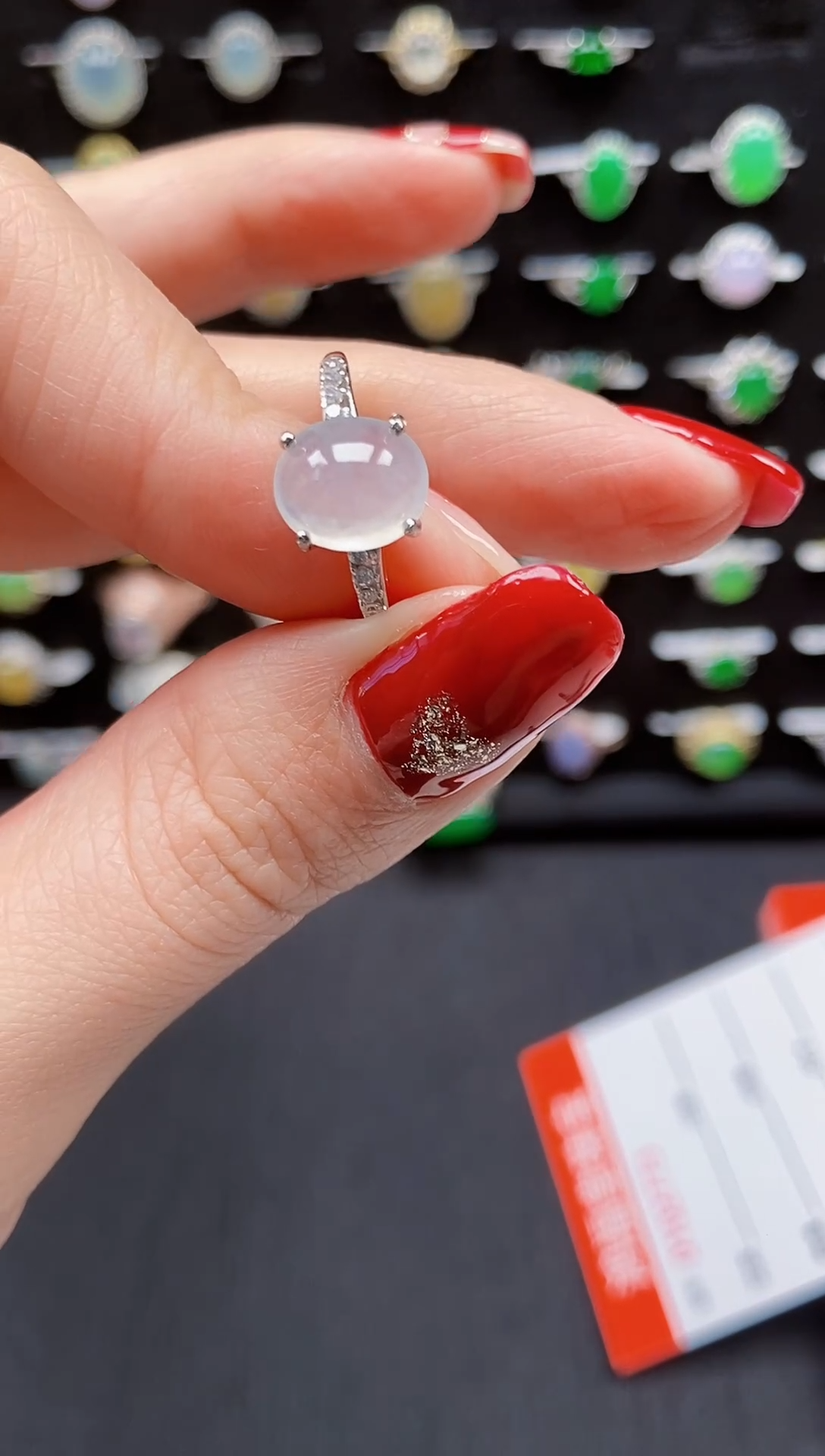 【闪购商品】翡翠戒指银S925镶嵌2921