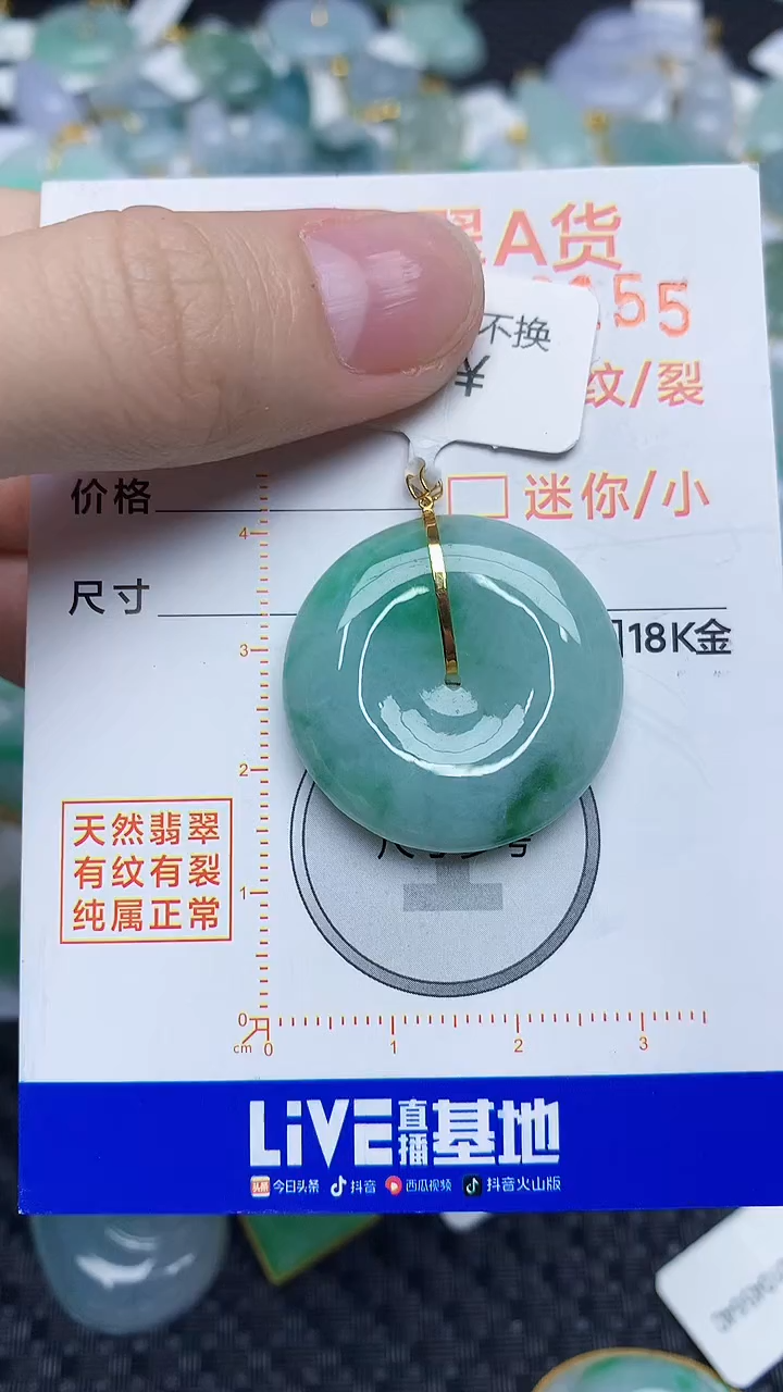 【闪购商品】翡翠颈饰18K金镶嵌4534534534