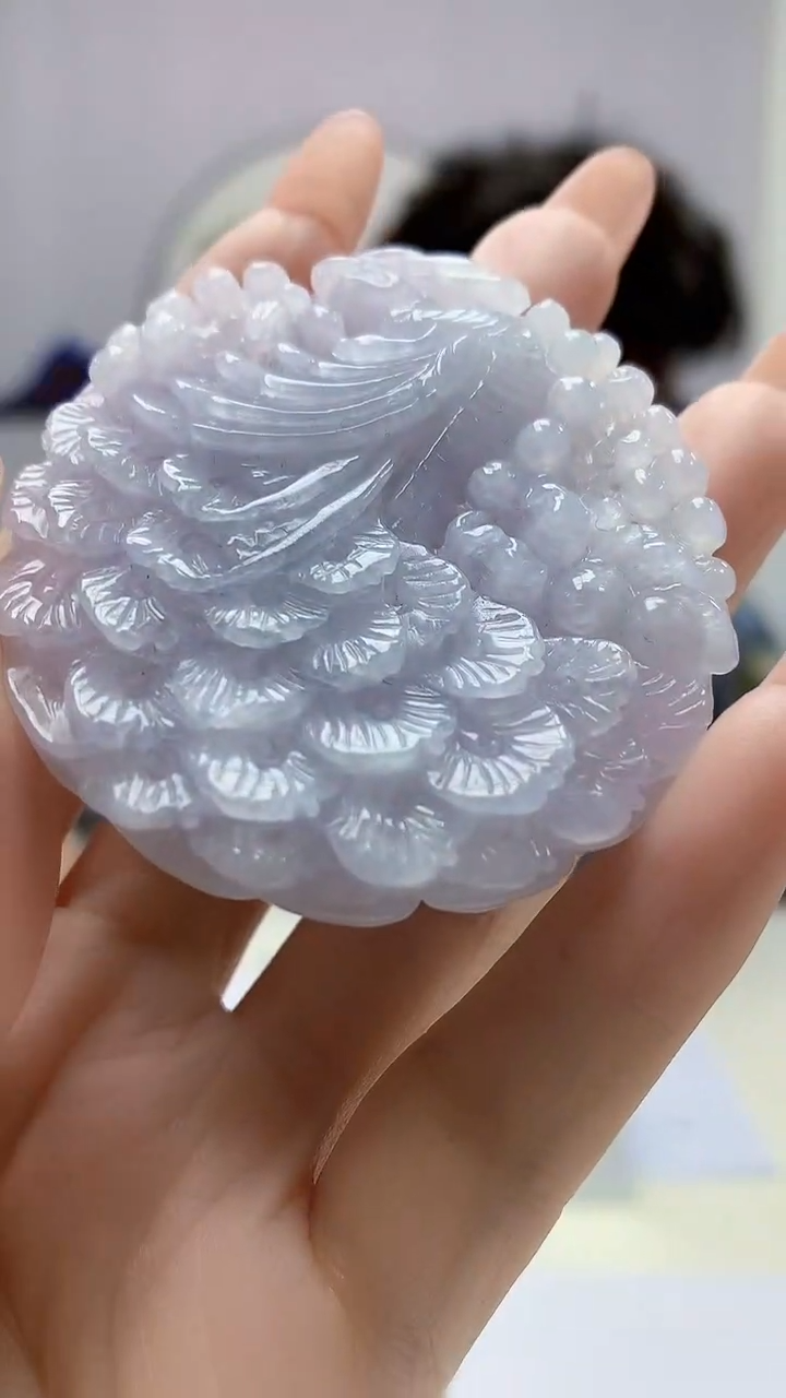 【闪购商品】定制翡翠未镶嵌4688DD-毛货挂件赠珠链3