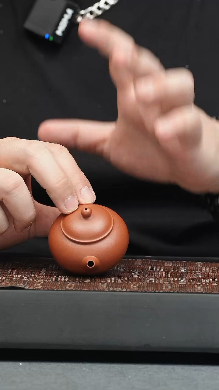 茶壶紫砂五堂 孟臣水平-朱泥