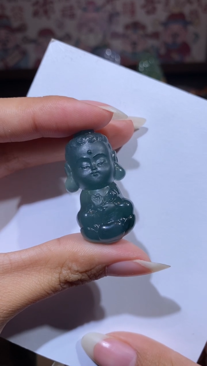 【闪购商品】翡翠颈饰未镶嵌大势至宝宝佛
