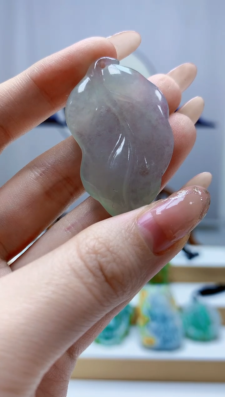 未镶嵌定制翡翠4829jw-毛货挂件38