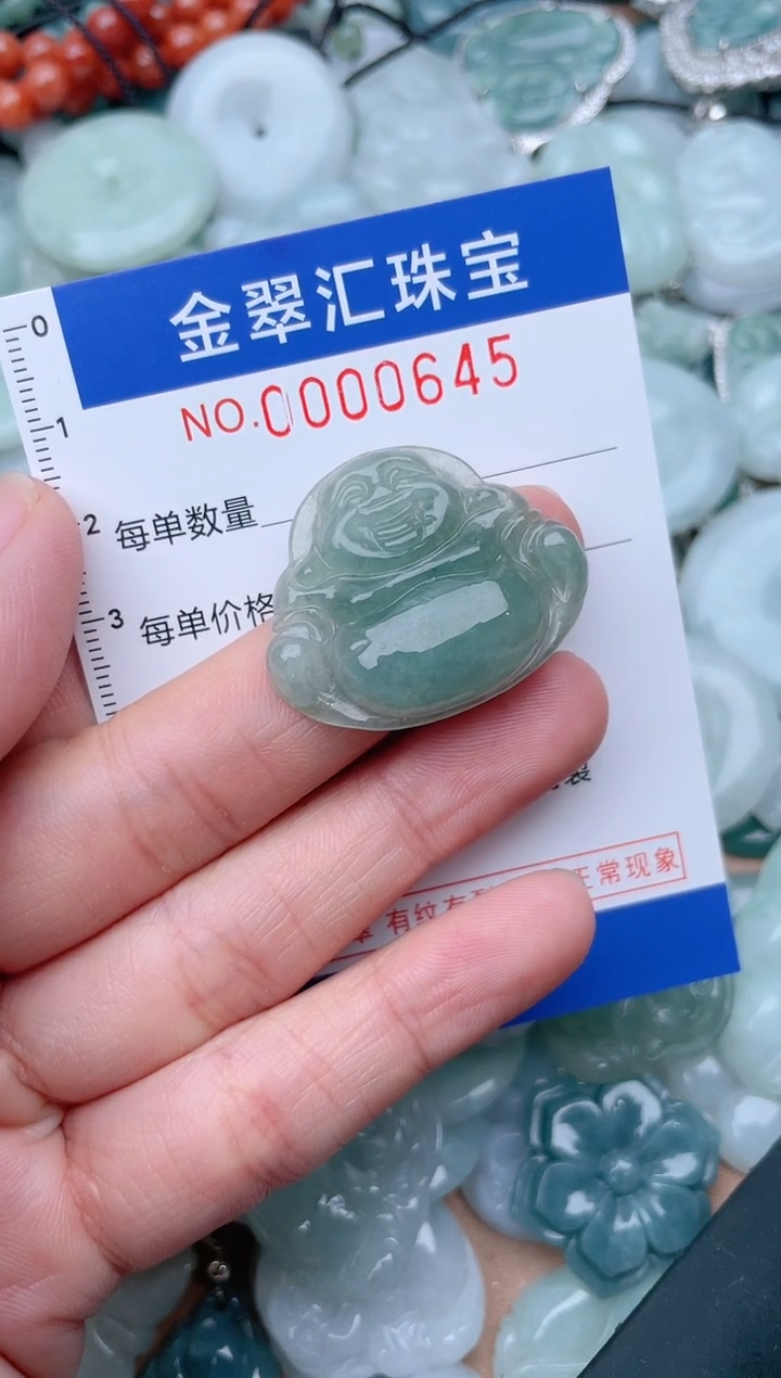 翡翠未镶嵌颈饰645