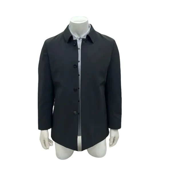 男士商务休闲脱卸鹅绒风衣外套