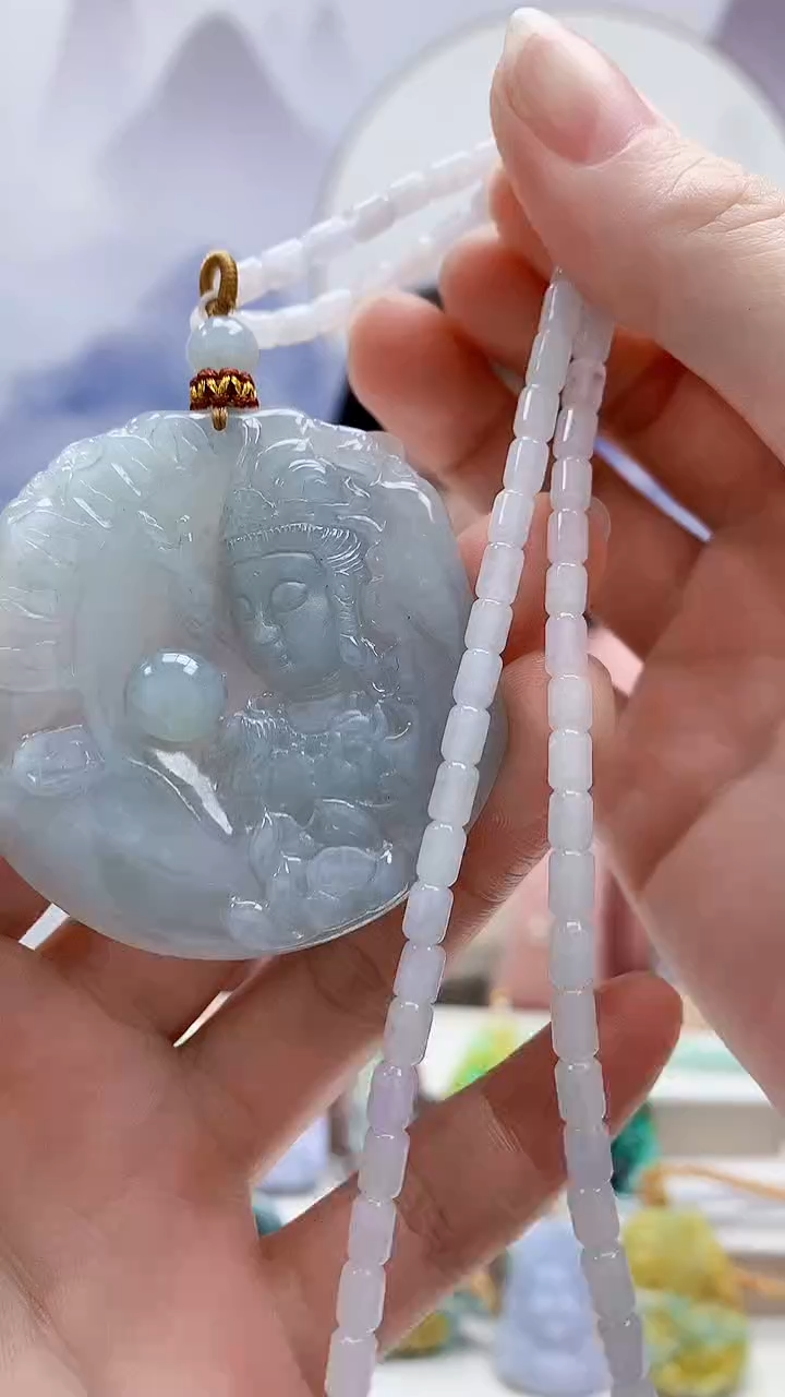 未镶嵌定制翡翠4812ry-毛货挂件57