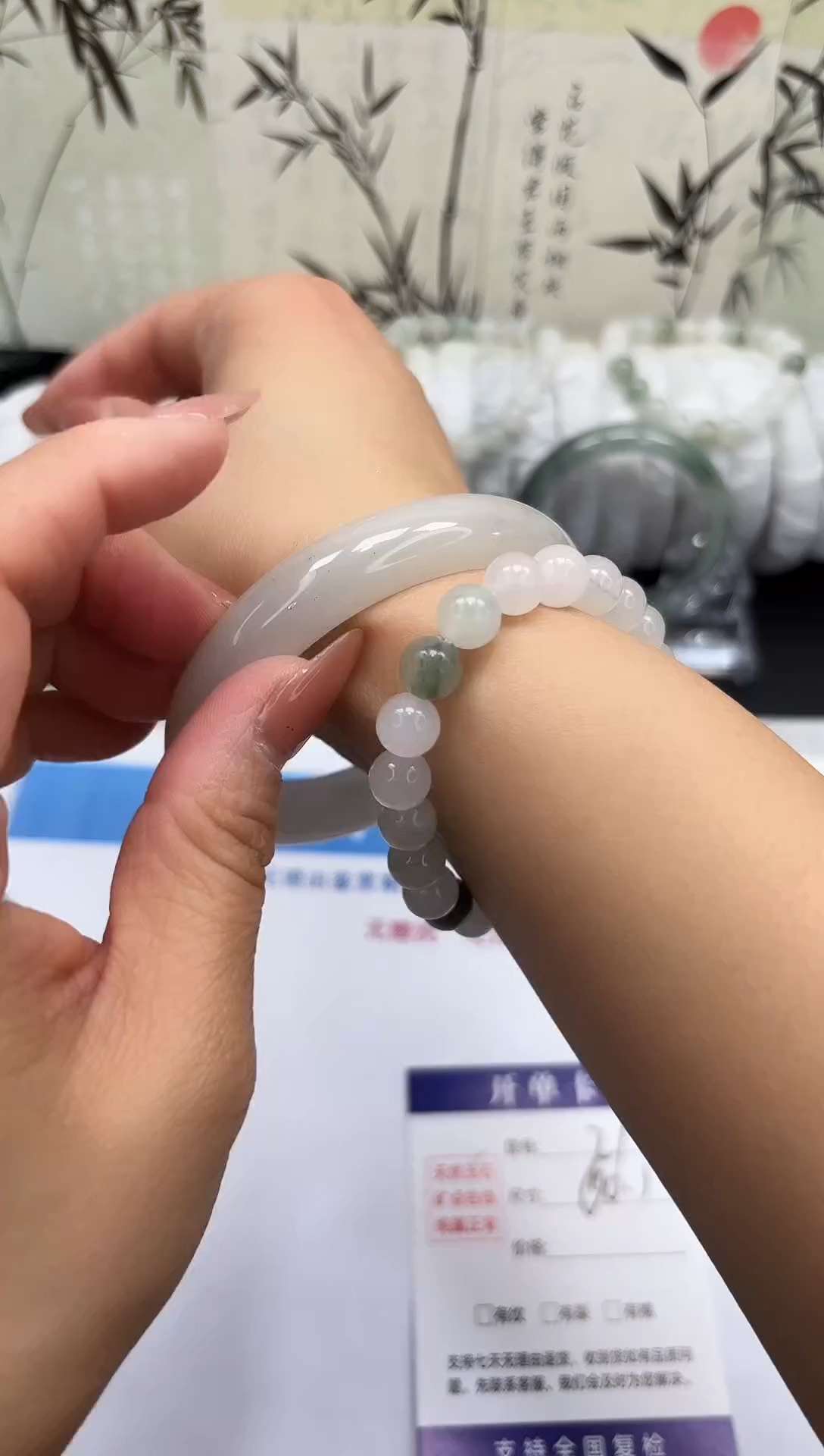 未镶嵌手镯石英质玉A21-59/60/61