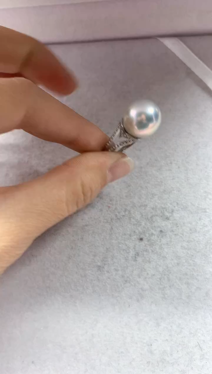 【闪购商品】淡水珍珠戒指银S925镶嵌1