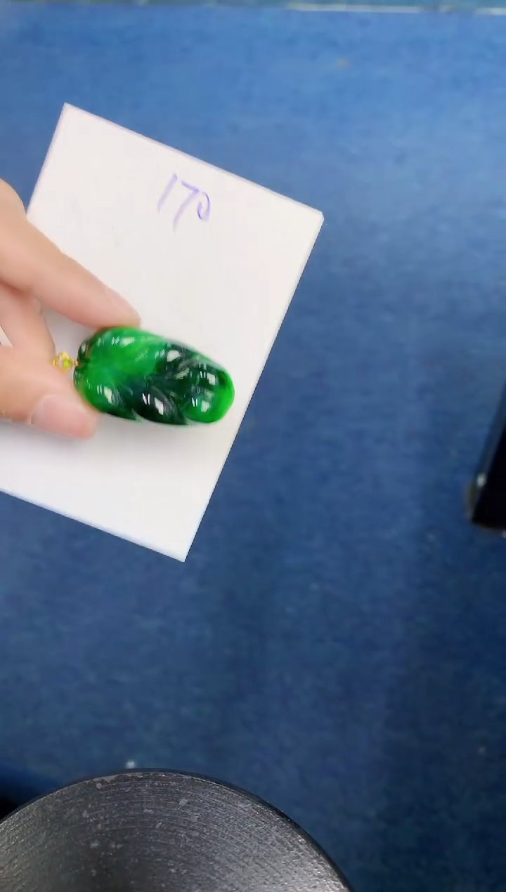 翡翠18K金镶嵌颈饰000000000