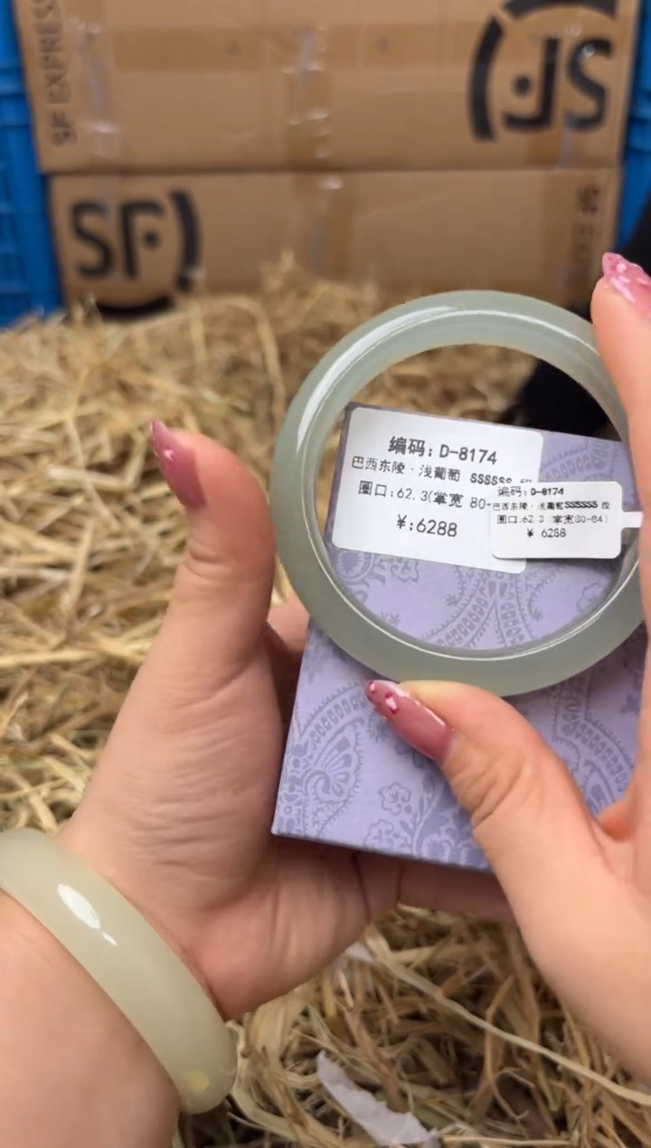 未镶嵌手镯石英质玉D-8174