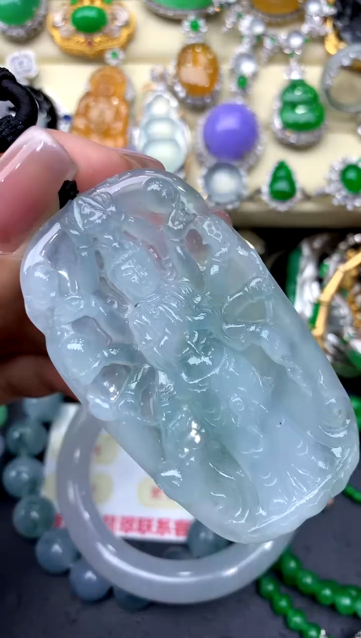 颈饰未镶嵌翡翠195-中国好珍宝