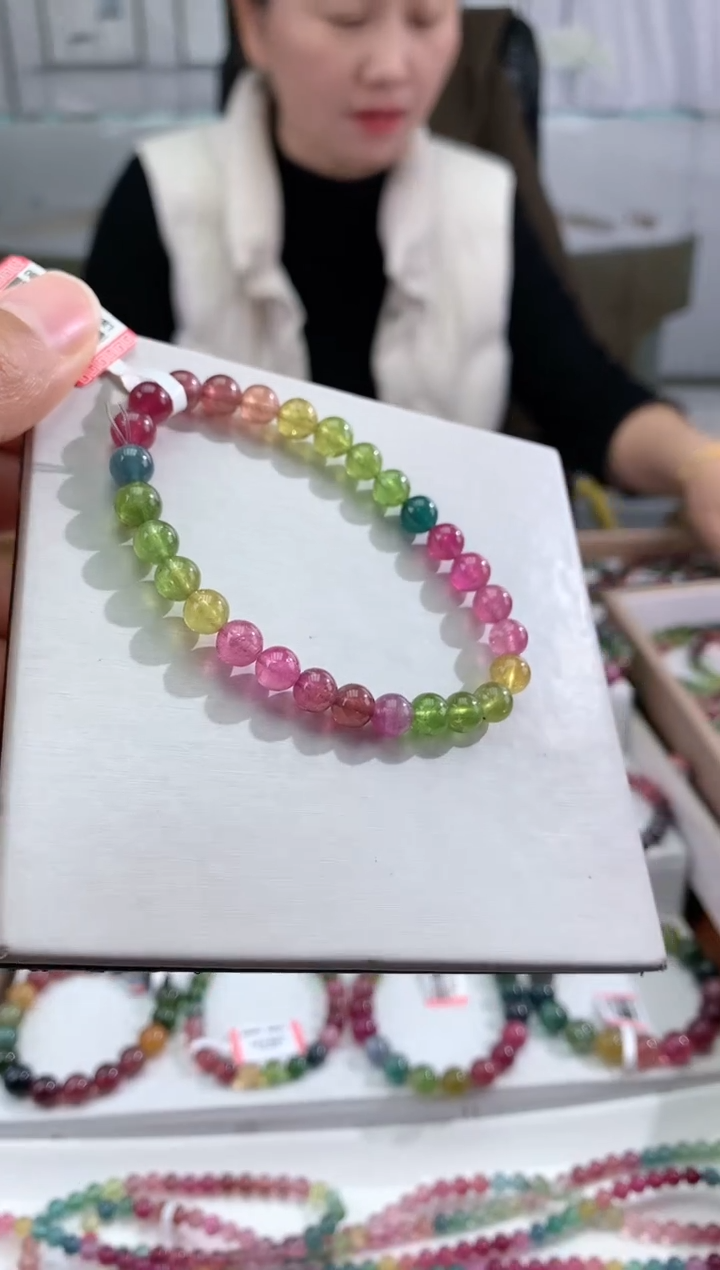 【闪购商品】碧玺手串未镶嵌多样性发一条