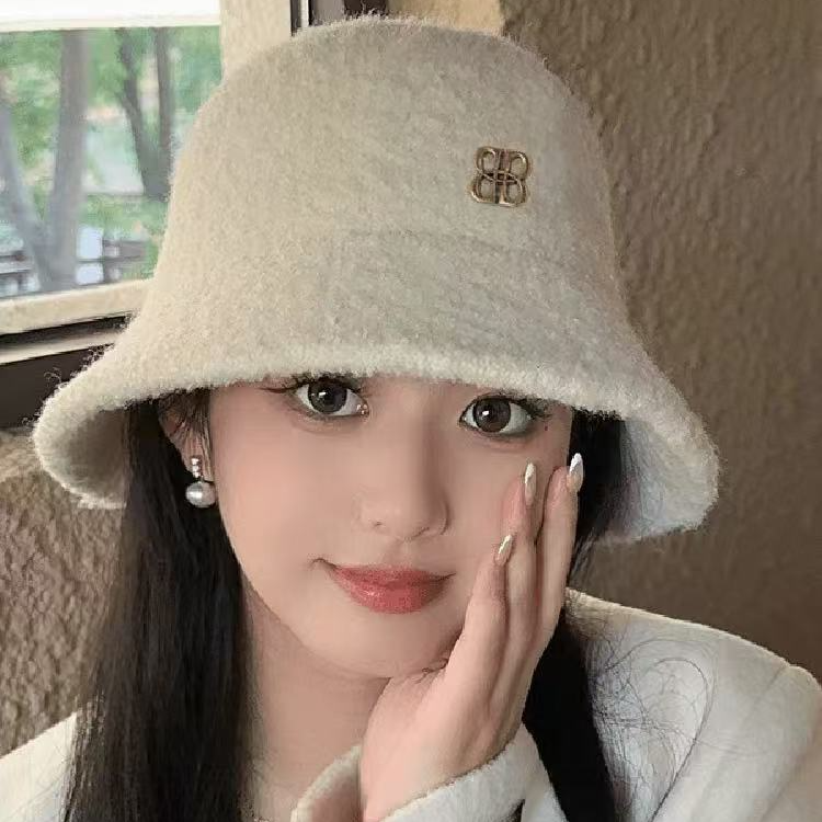 11号女秋冬季2026新款韩版保暖加厚防寒盆帽时尚毛绒帽（无运费险）