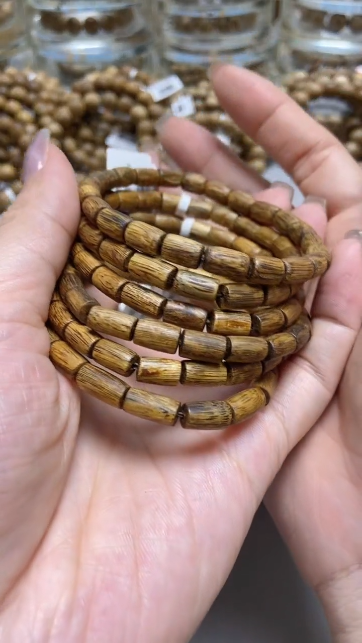 手串沉香海南红金猊随型单圈多样性发其一