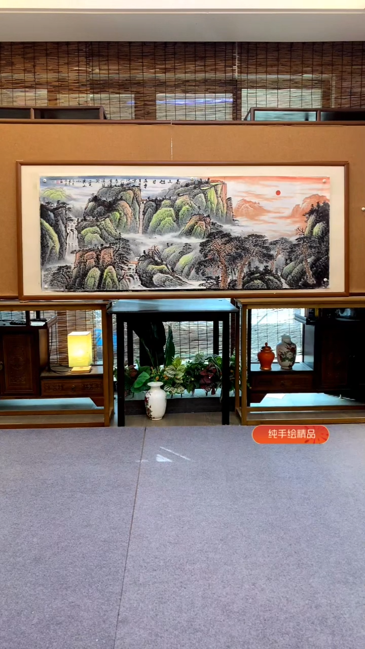 国画国画纯手绘纯实木205*85cm