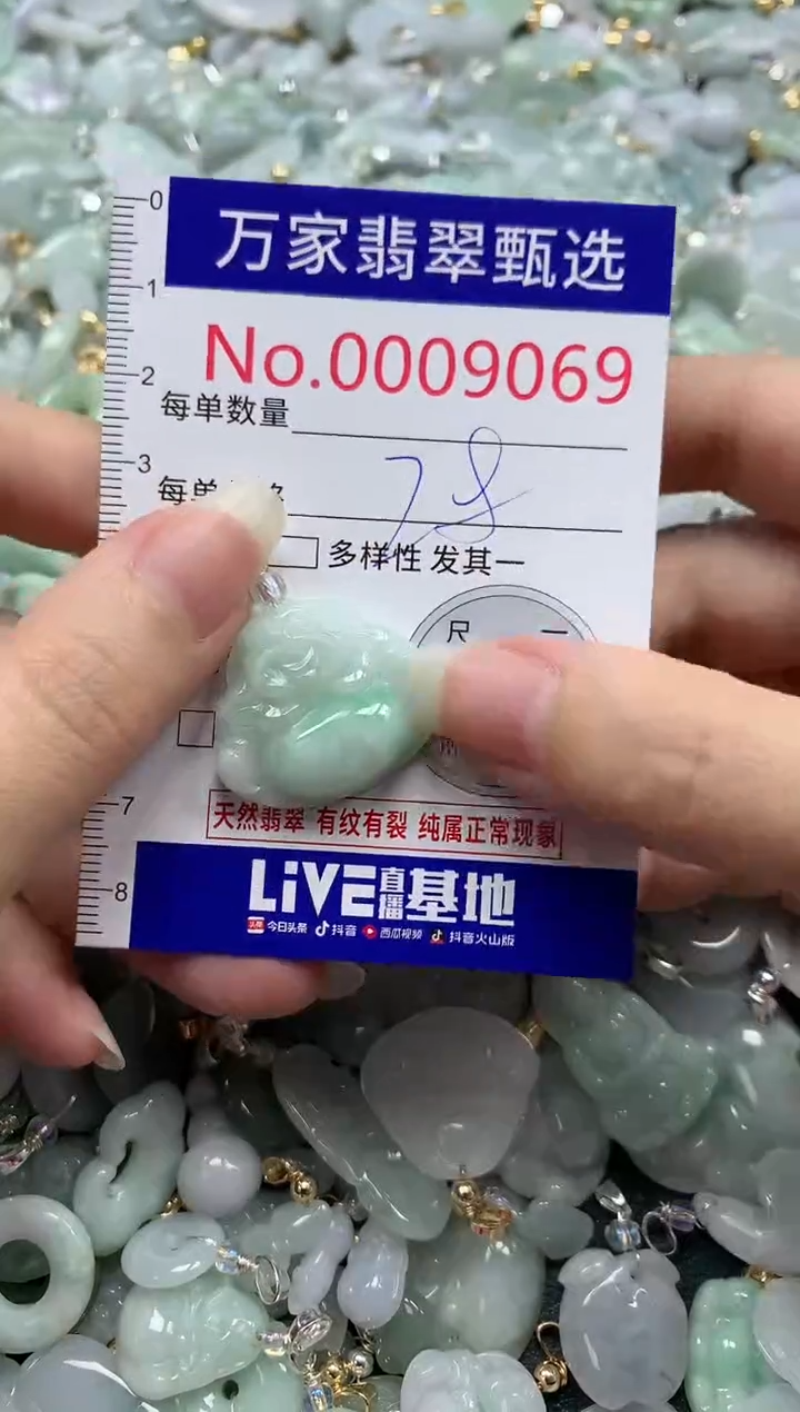 吊坠(不含链)未镶嵌翡翠9069