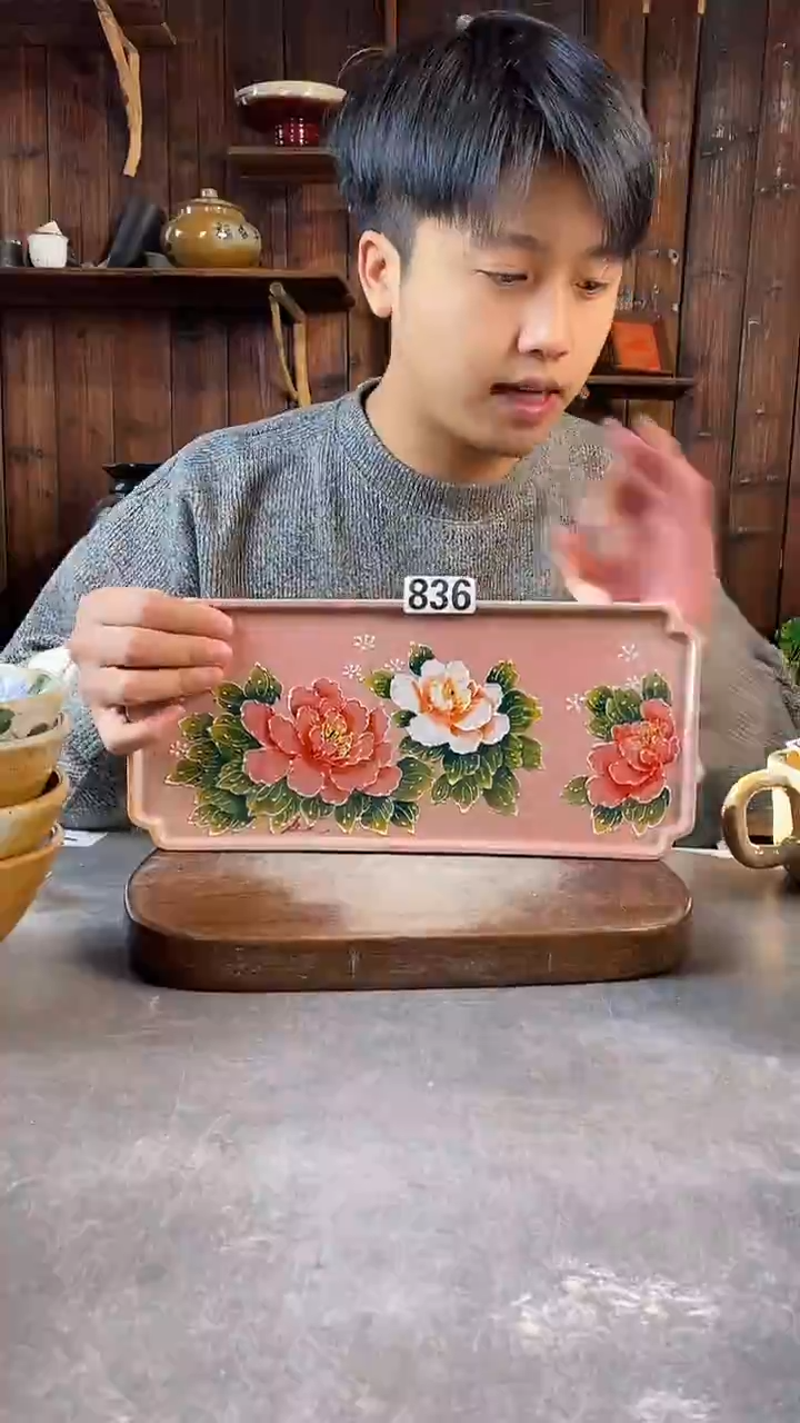碗836，手工手绘，超值陶瓷