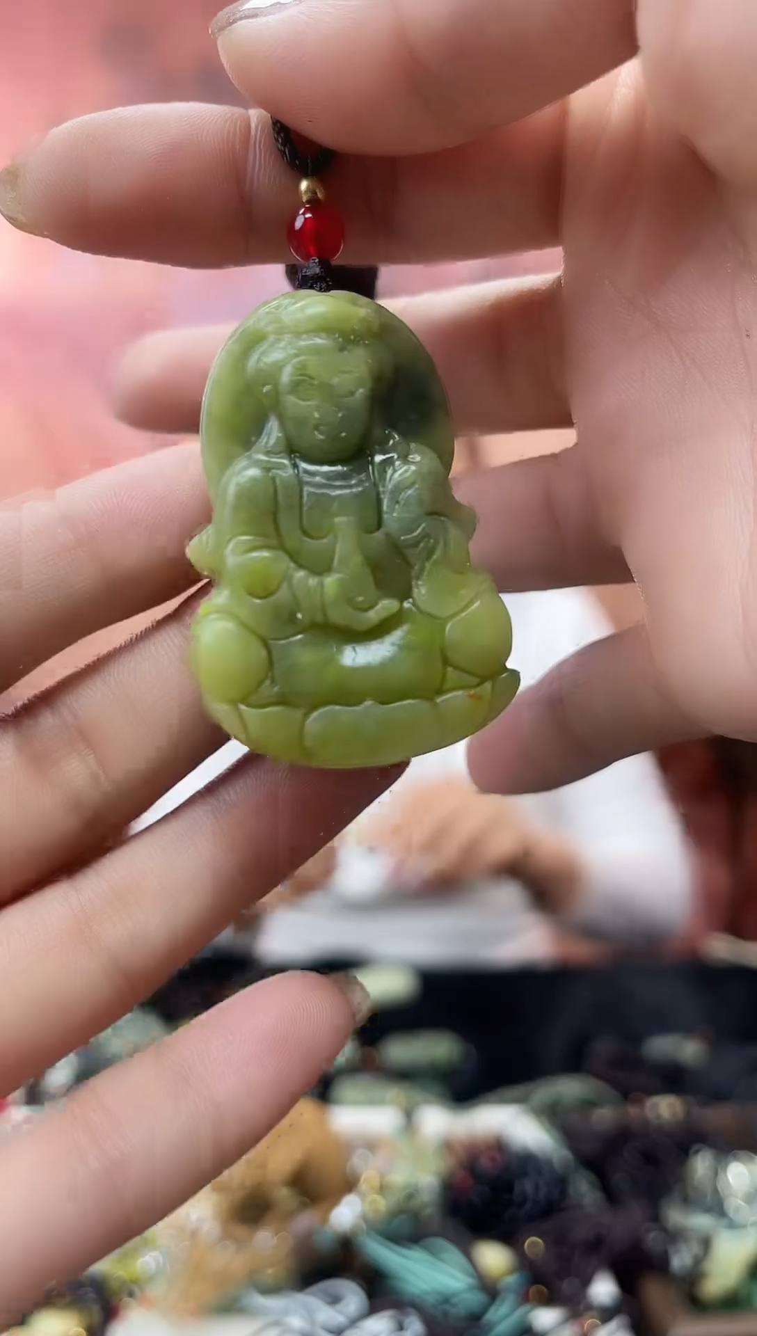 未镶嵌岫玉吊坠·