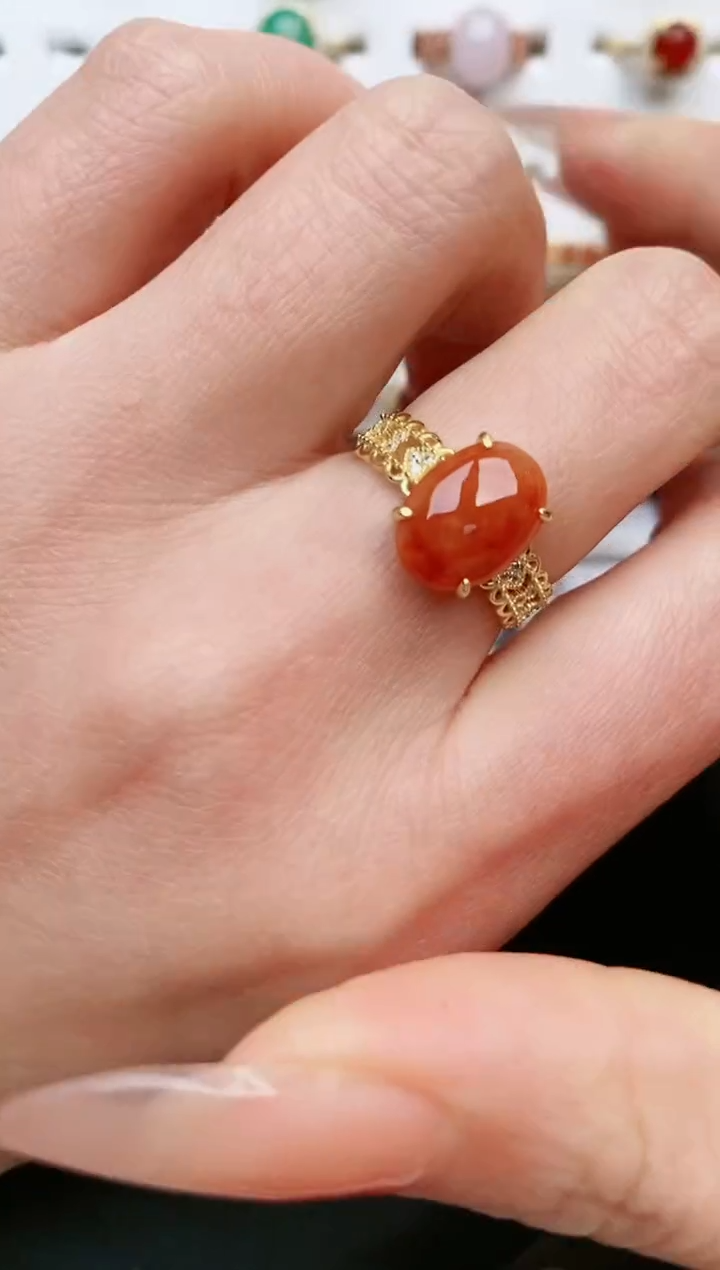 【闪购商品】翡翠戒指银S925镶嵌....