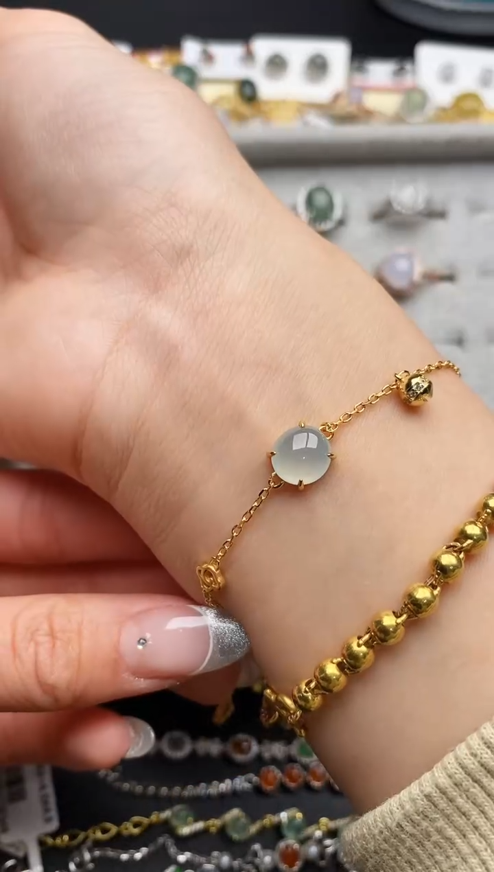 【闪购商品】翡翠戒指银S925镶嵌777777777+3