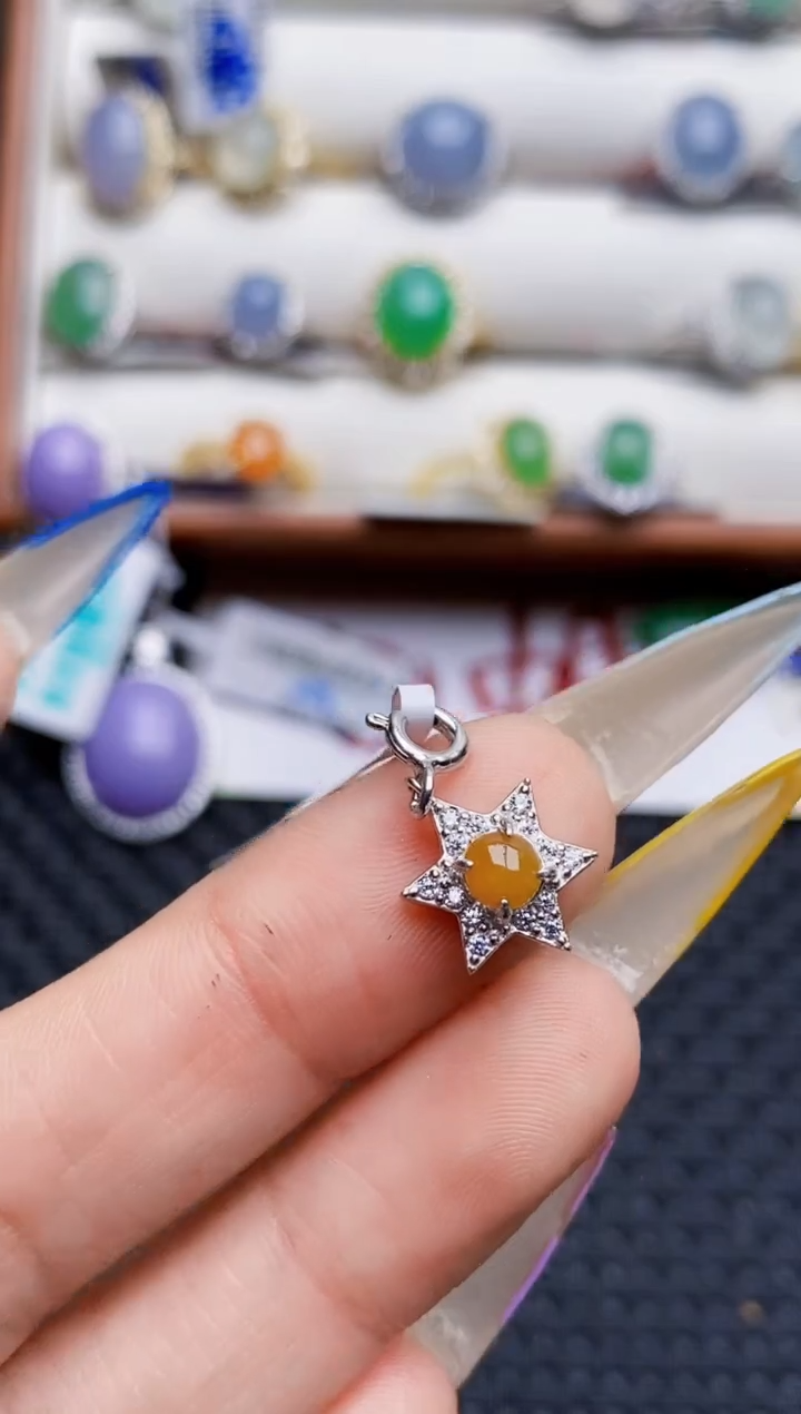 银S925镶嵌戒指翡翠5183