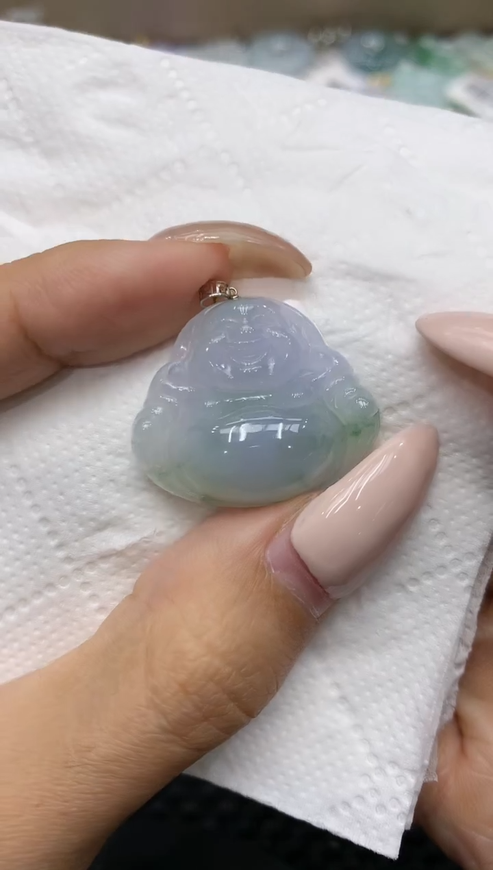 颈饰18K金镶嵌翡翠111111111111