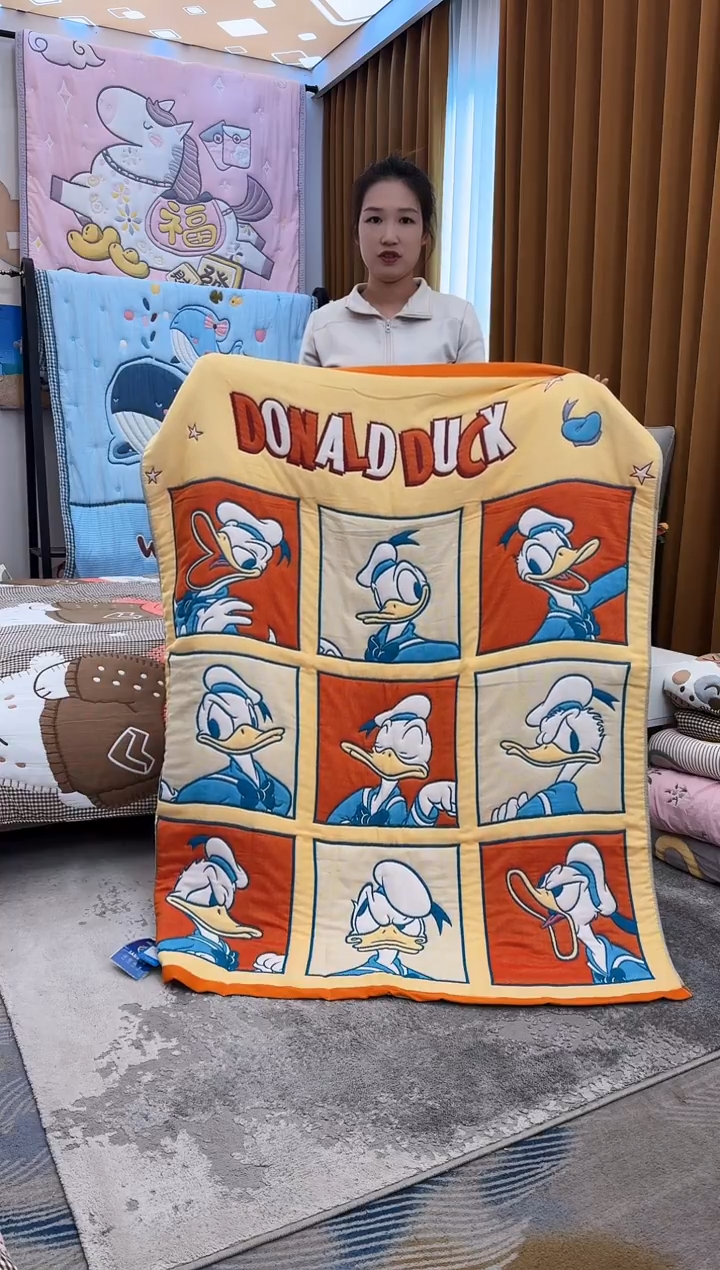 棉花格子唐老鸭-120x150