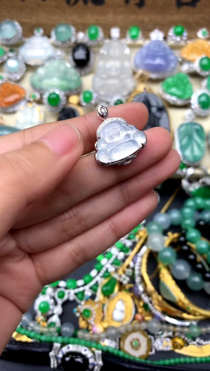 【闪购商品】翡翠颈饰18K金镶嵌194-中国好珍宝