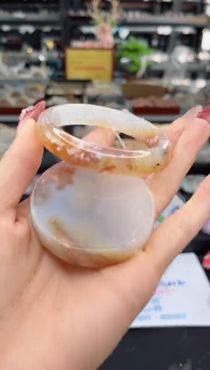 【闪购商品】石英质玉手镯未镶嵌54圈口（赠品镯心）3148559