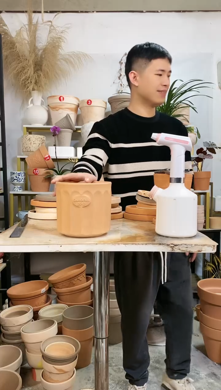 【闪购商品】红陶16*16红陶直筒罗马柱 1盆无托