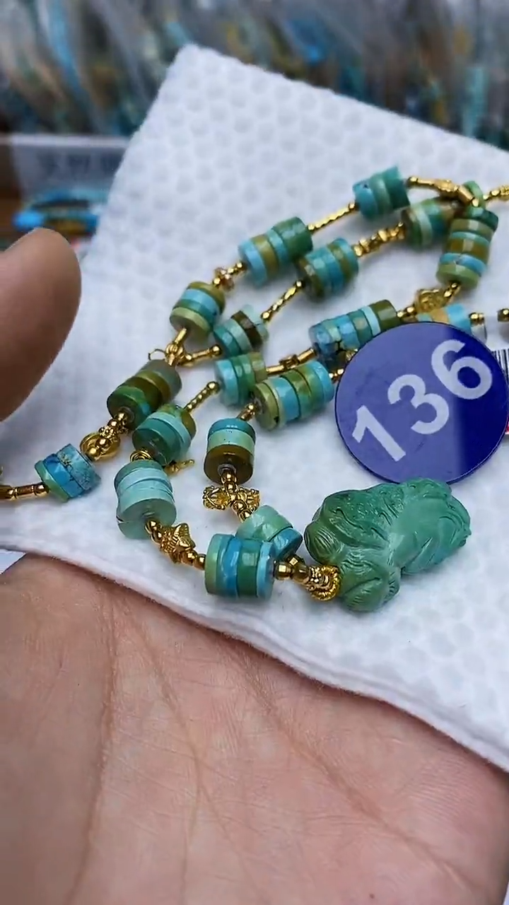 【闪购商品】绿松石项链未镶嵌136