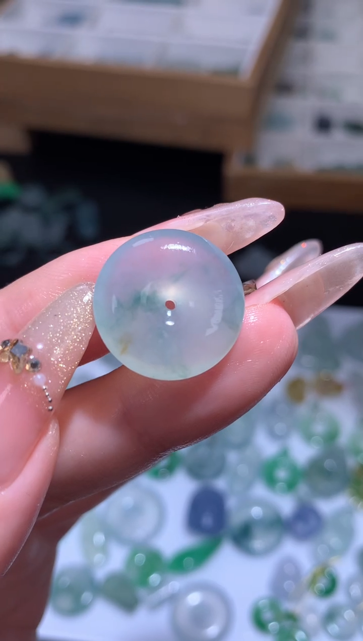 未镶嵌定制翡翠平安扣