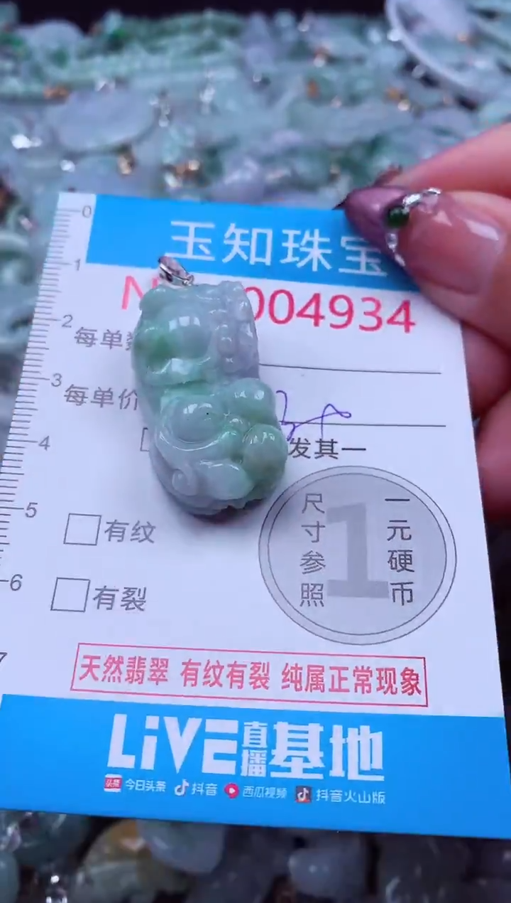 吊坠(不含链)未镶嵌翡翠4934