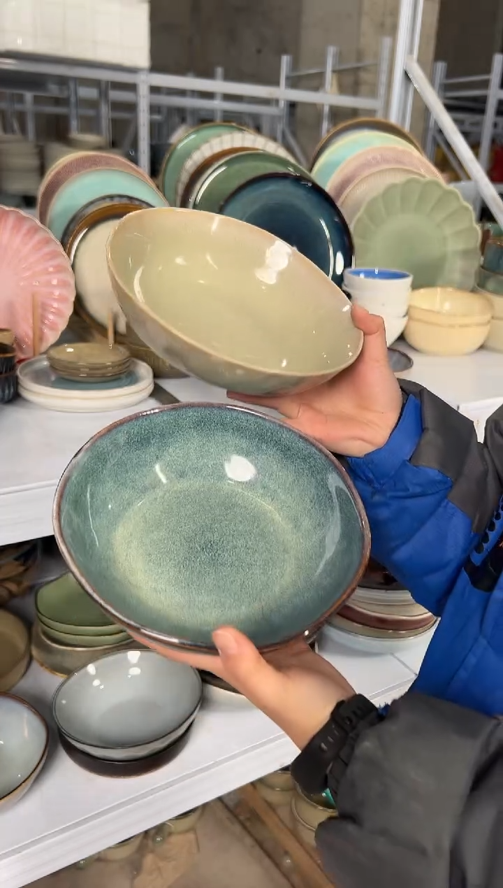 陶瓷外贸尾货瑕疵满20包邮X2 菜碗组合