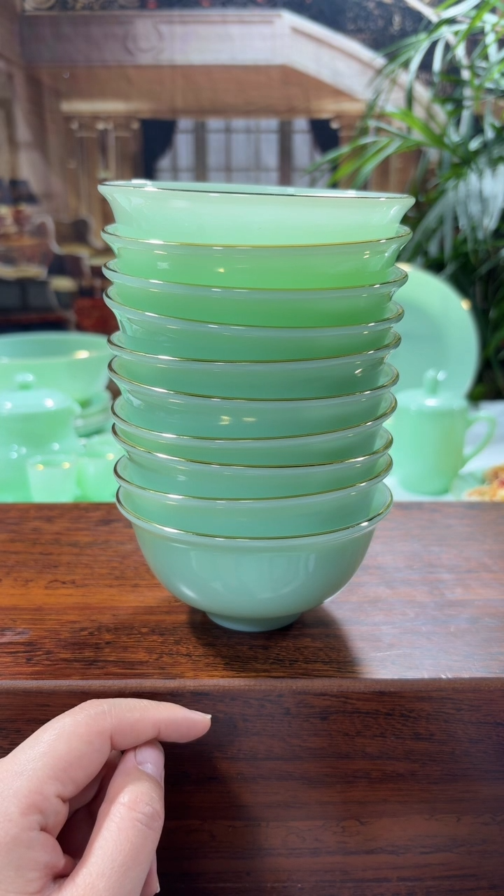 【闪购商品】.... 4.5英寸玉瓷碗10个口径11.5厘米