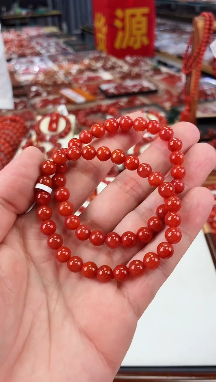 南红玛瑙瓦西手串7+未镶嵌（多样式发其一）