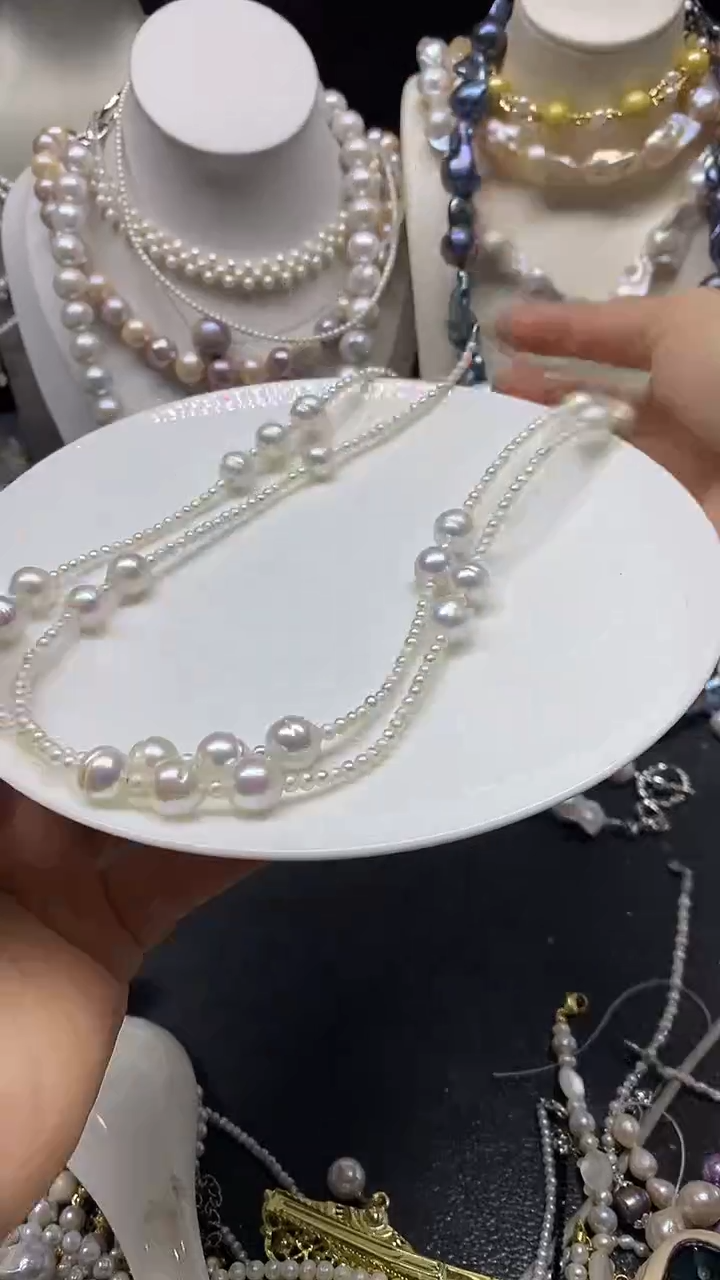 颈饰未镶嵌淡水珍珠多人