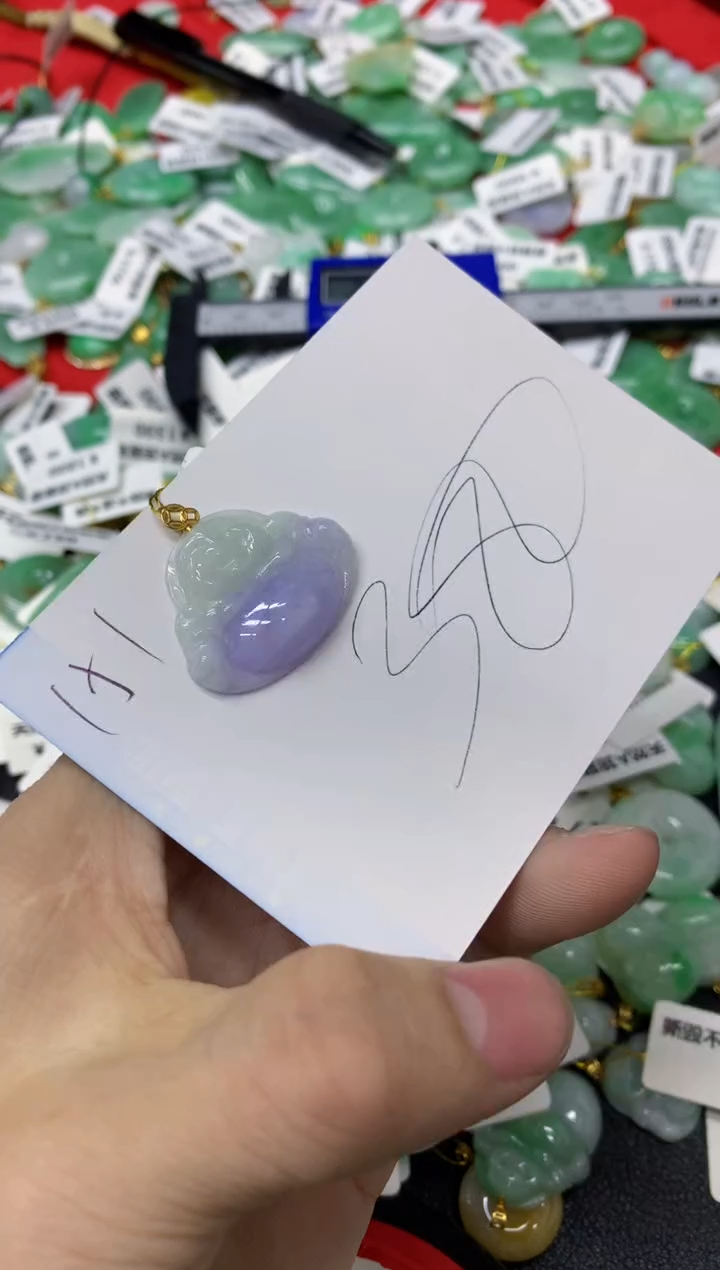 【闪购商品】翡翠颈饰18K金镶嵌1111111111