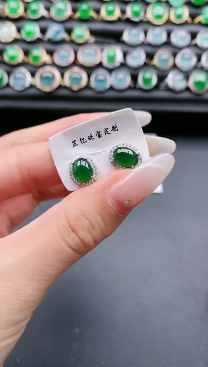 【闪购商品】翡翠戒指银S925镶嵌111111111